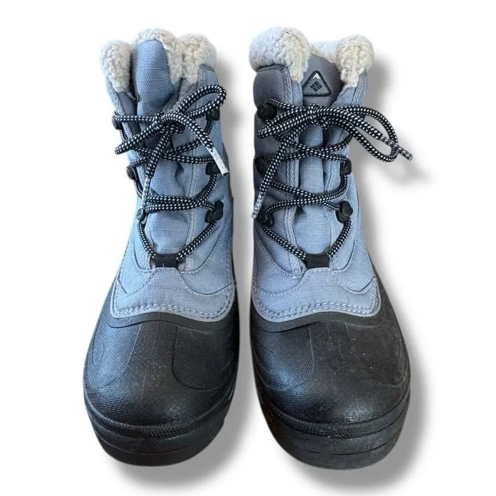 Columbia Canadian Trinity Thermolite Winter Snow Boots Blue Lace Up Women’s Sz 8